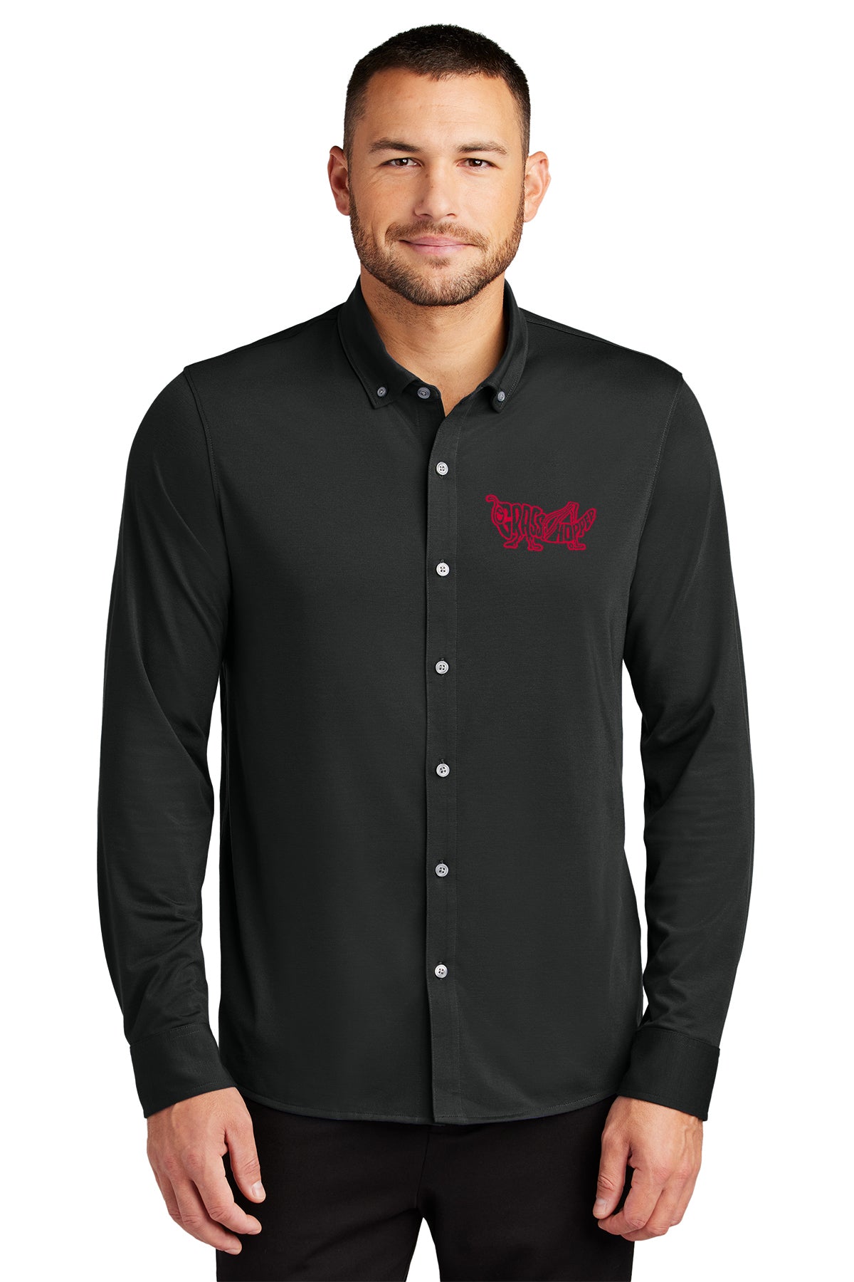 Stretch Jersey Long Sleeve Shirt