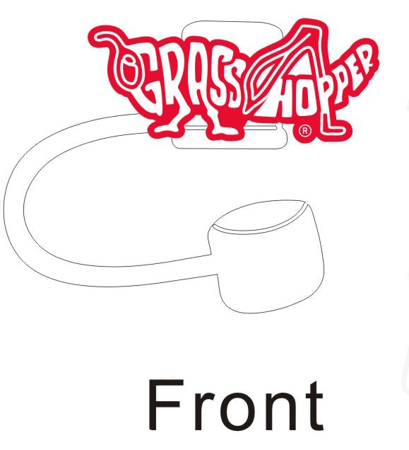 Drink Straw Topper Rubber Logo