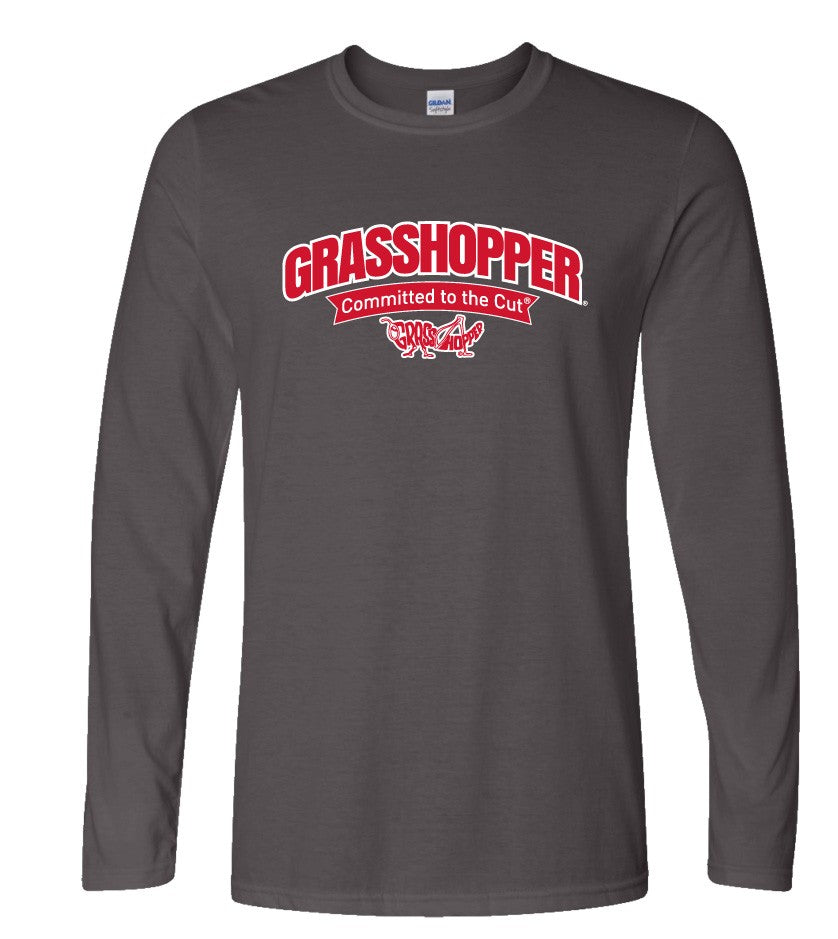 Grasshopper Mower Arched Logo Long Sleeve T-Shirt