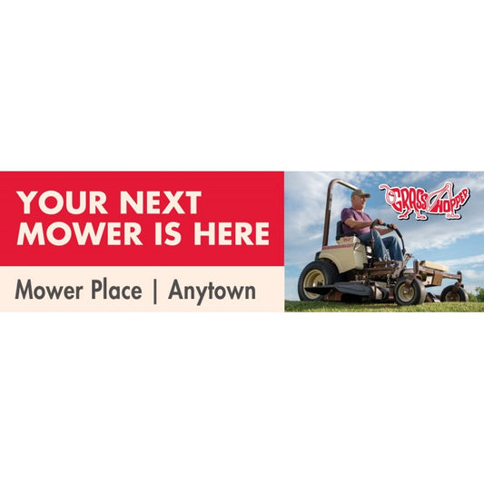 Grasshopper Mower "Your Next Mower Is Here" Action Billboard