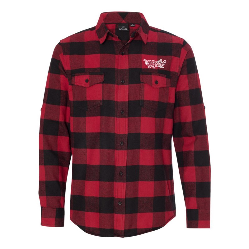 Burnside Long Sleeve Grasshopper Flannel