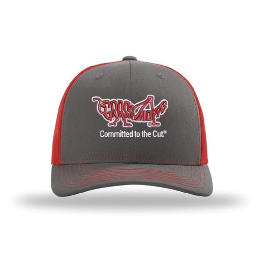 Grasshopper Charcoal/Red Trucker Hat