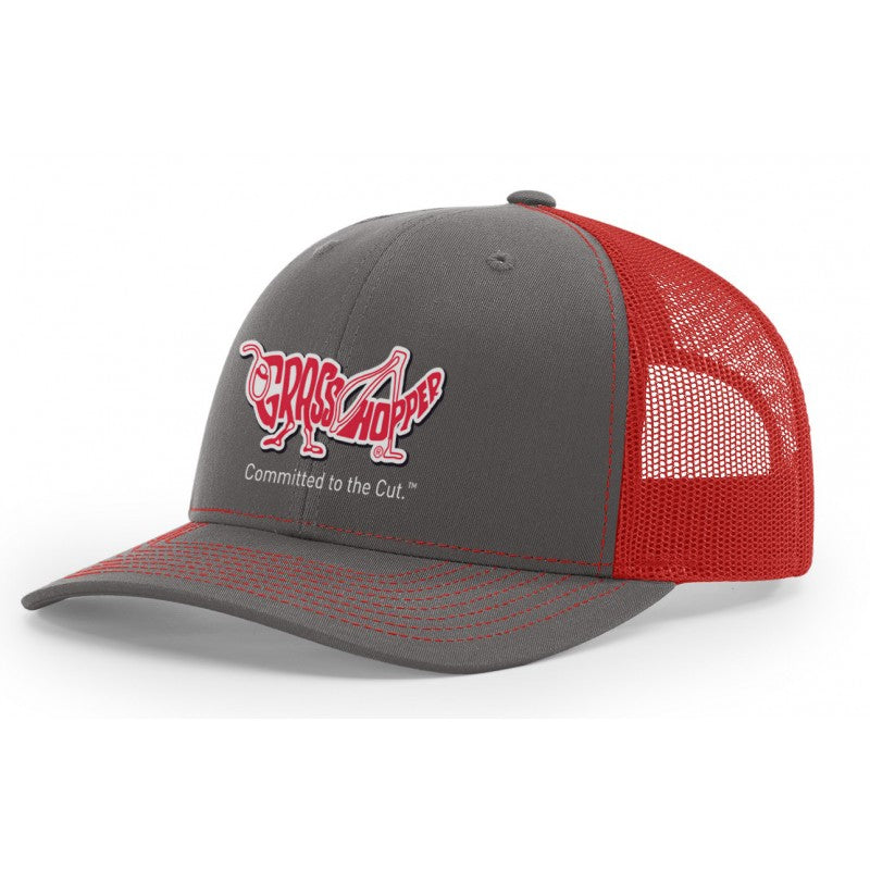 Grasshopper Charcoal/Red Trucker Hat