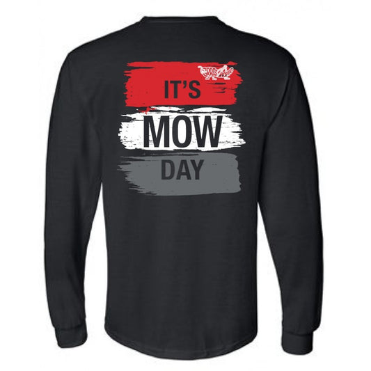 It's Mow Day Paintbrush Long Sleeve T-Shirt