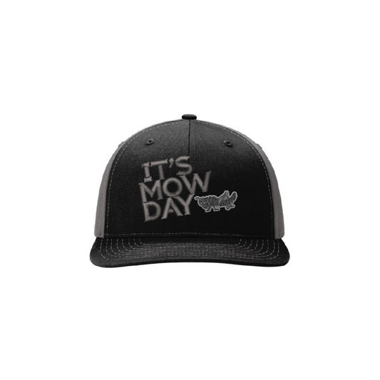 It's Mow Day! Black/Charcoal Trucker Hat